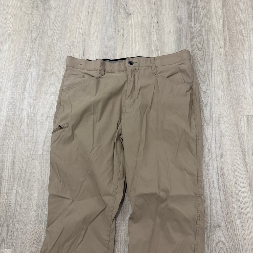 Orvis Tech Pants Men's 40x30 Tan Performance Stretch Outdoor Hiking Fishing - Picture 2 of 10